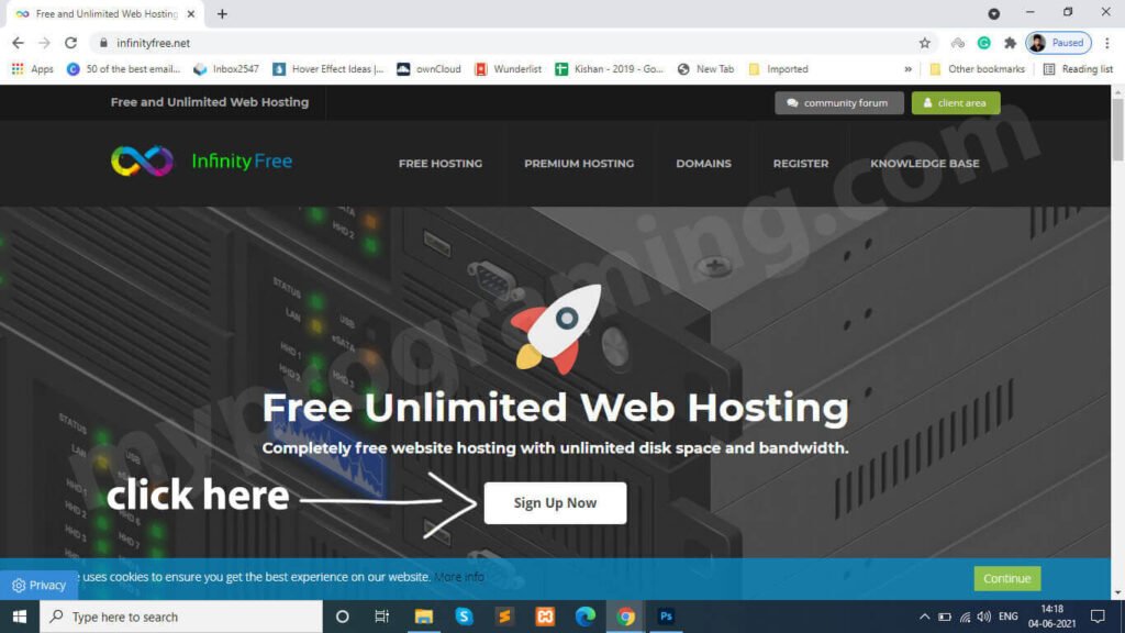 infinityfree hosting